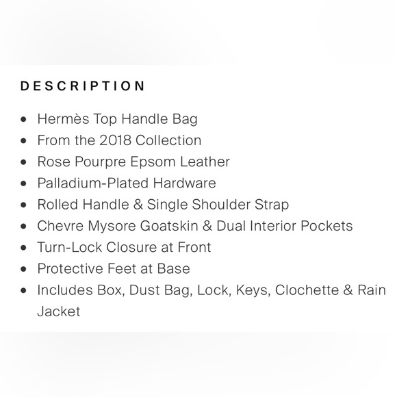 HERMÈS Epsom 25 Kelly II Sellier PHW Rose Pourpre Purple Fuchsia Pink Bag EUC - Picture 7 of 7